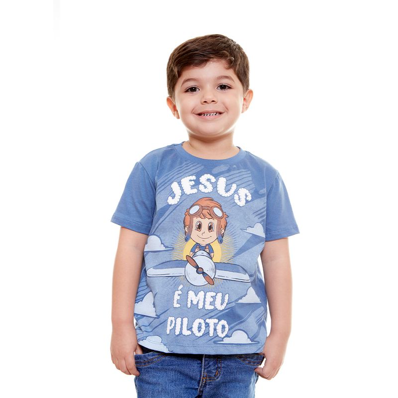 camiseta-infantil-jesus-e-meu-piloto-azul-frente