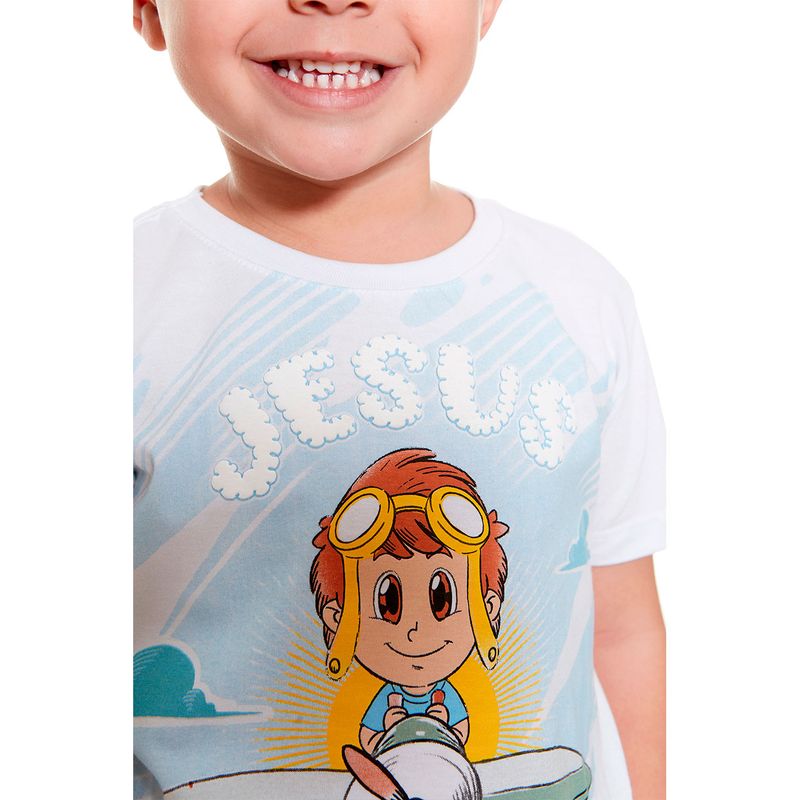 camiseta-infantil-jesus-e-meu-piloto-branca-detalhe