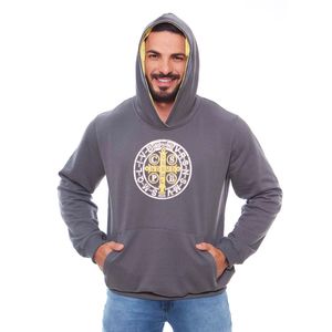 Moletom masculino Medalha de São Bento DV11067
