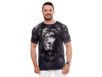 Camiseta Face de Cristo e o Leão DV9641