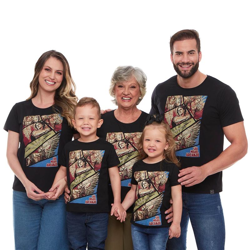 camiseta-infantil-sao-miguel-arcanjo-preto-familia