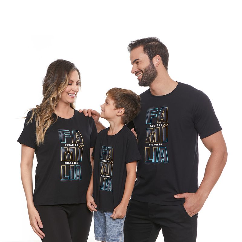 camiseta-infantil-familia-lugar-de-milagres-familia-preto