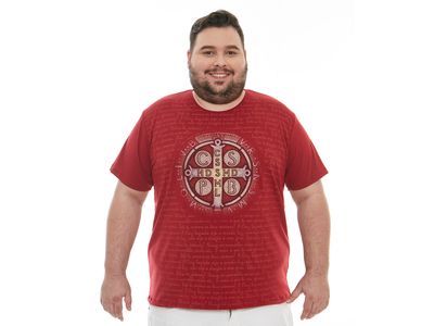 Camiseta Plus Size Medalha de São Bento DVP11877