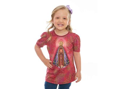 Baby Look Infantil Nossa Senhora Aparecida FS11746