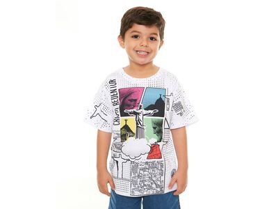 Camiseta Infantil Cristo Redentor DV12036