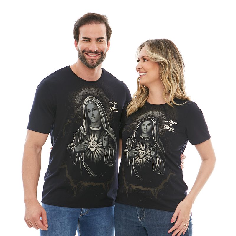 Camiseta-Imaculado-Coracao-de-Maria-e-Sagrado-Coracao-do-Menino-Jesus-DV12361--casal-frente