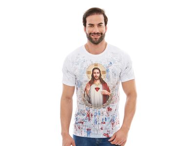 Camiseta Sagrado Coração de Jesus DV12373