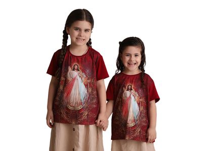 Camiseta Infantil Jesus Misericordioso Unissex DV12762