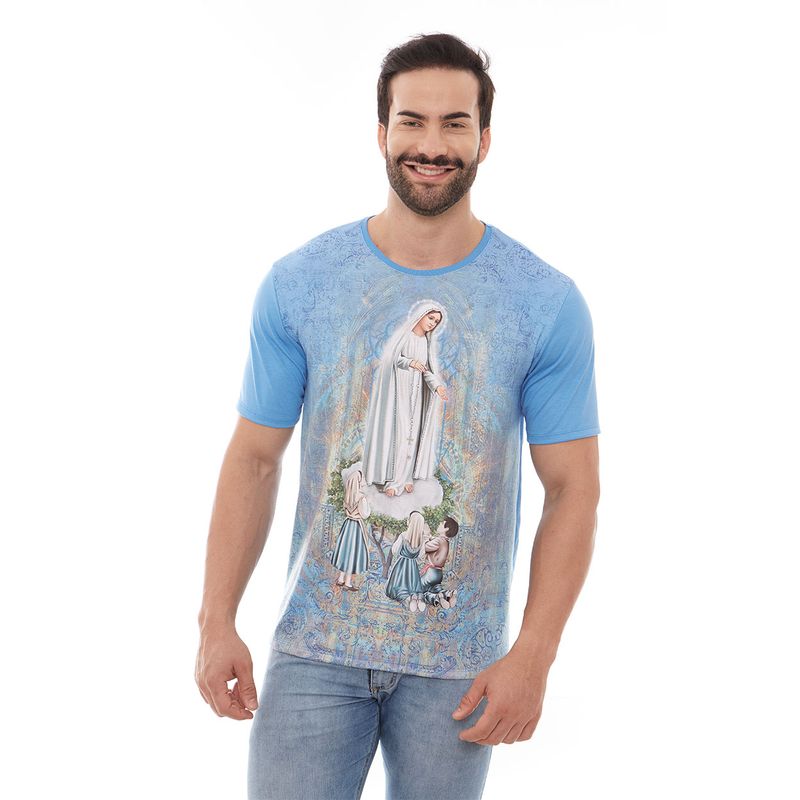 Camiseta-de-Nossa-Senhora-de-Fatima-azul-frente