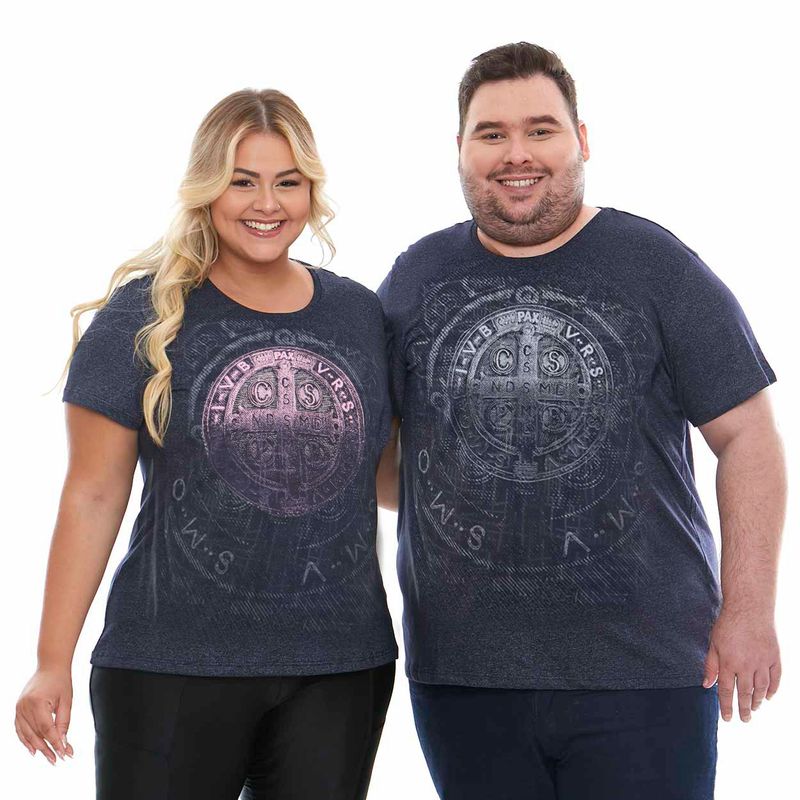 Camiseta-Plus-Size-Medalha-de-Sao-Bento-casal