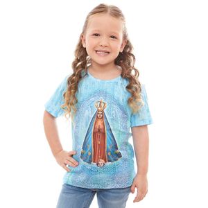 Camiseta Infantil Unissex Nossa Senhora Aparecida DV12627