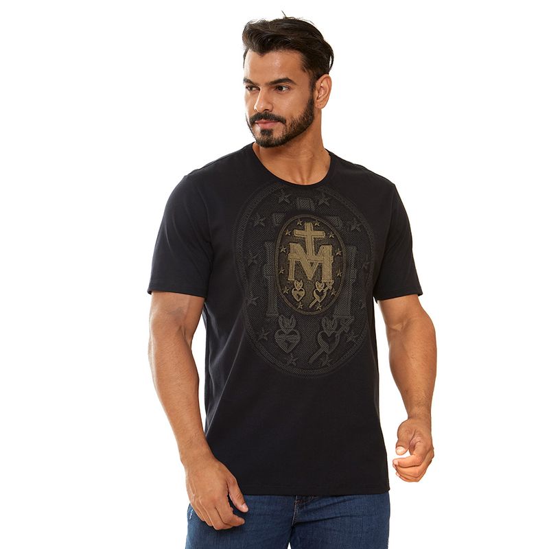 Camiseta-Nossa-Senhora-das-Gracas-preto-frente