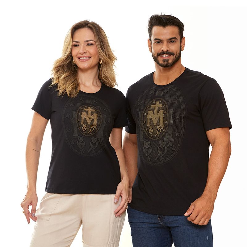 Camiseta-Nossa-Senhora-das-Gracas-preto-frente