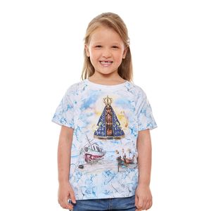 Camiseta Infantil Unissex Nossa Senhora Aparecida DV13076