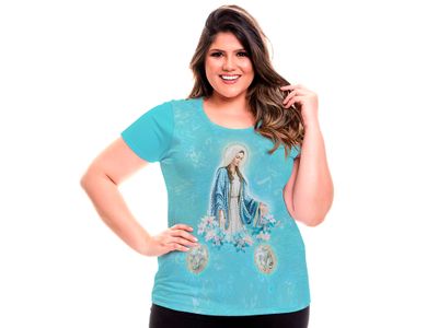 Baby Look Plus Size Nossa Senhora das Graças FSP13069