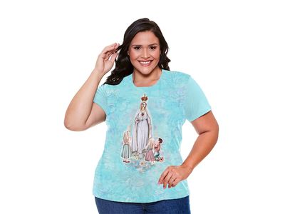 Baby Look Plus Size Nossa Senhora de Fátima FSP13640