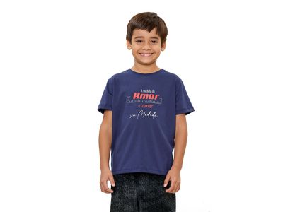Camiseta Infantil Unissex A Medida do Amor MS13556